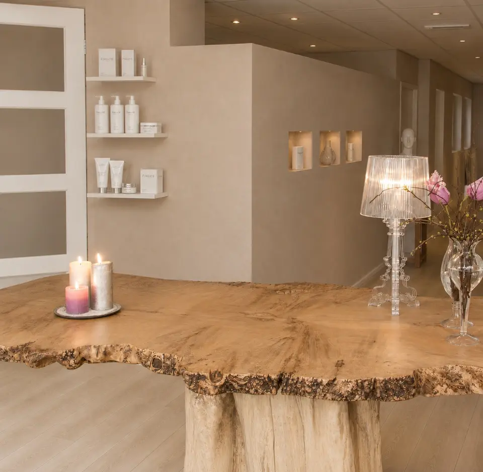 Reception area of L'Ocean Skin Institute